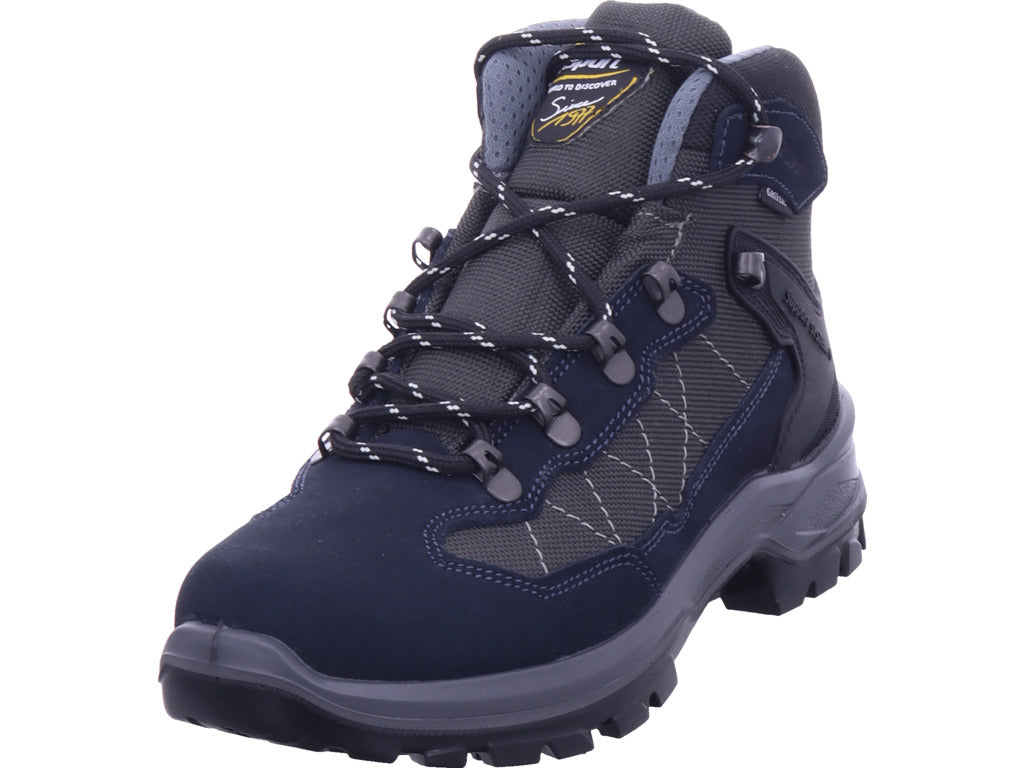 Grisport Herren Wanderschuh Scamosciato in blau
