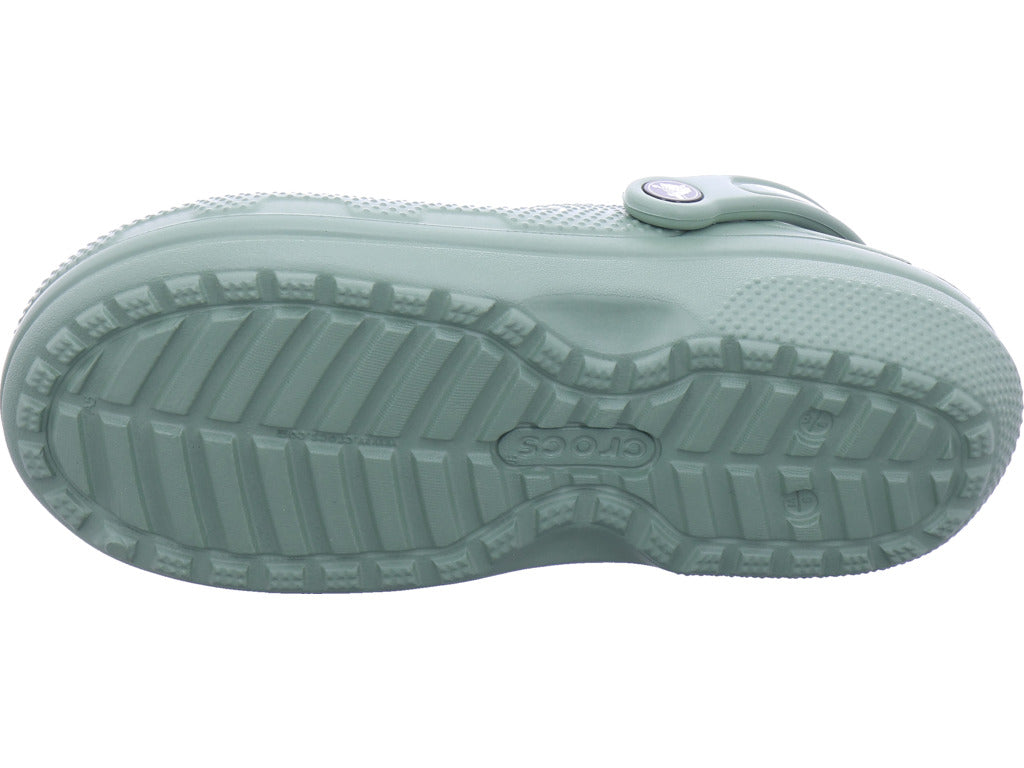 Crocs Damen Badeschuh Classic Lined Clog in grün