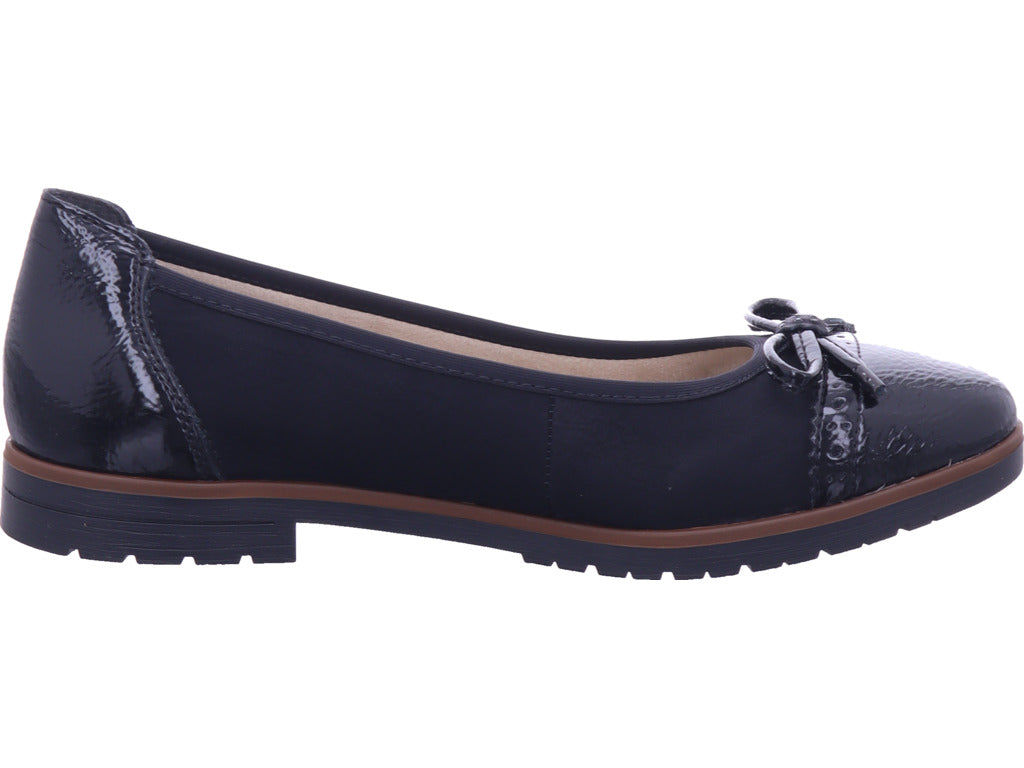 Rieker Women's Ballerina Fsk Women's Slip-On Shoes in Black