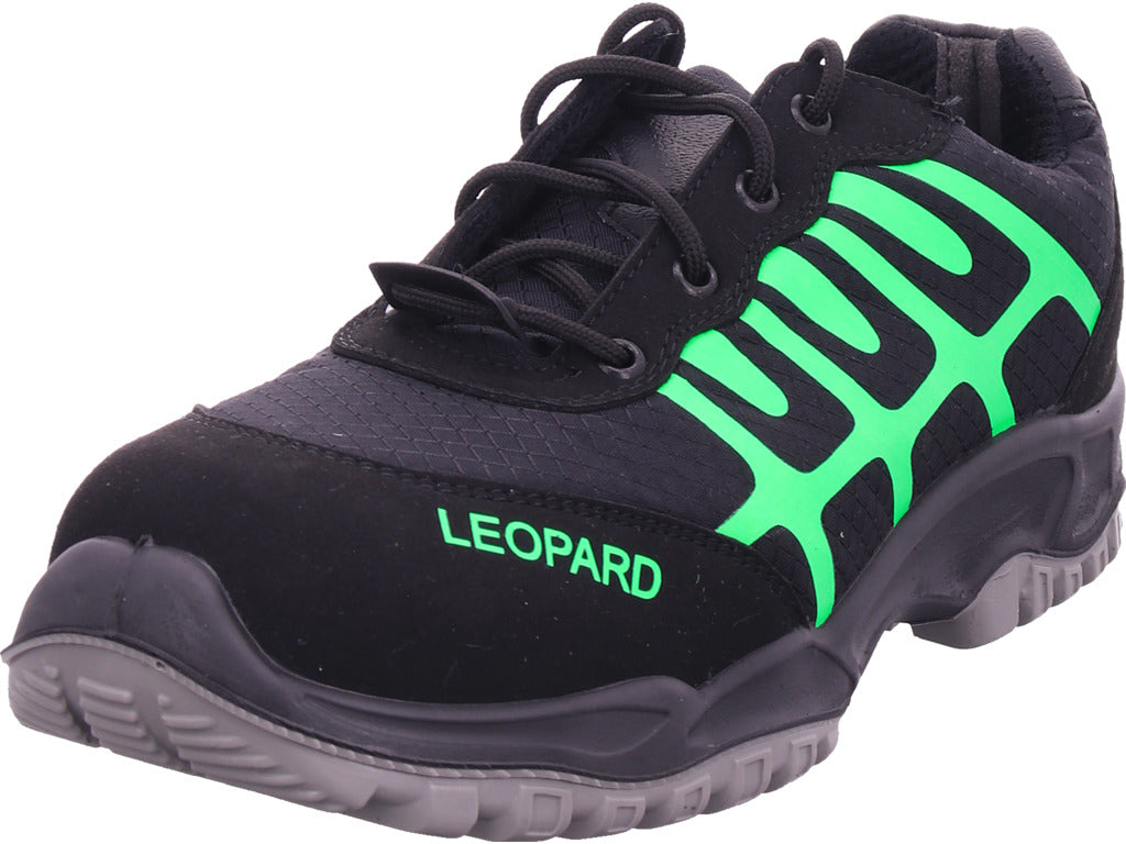 Leopard Herren Arbeitsschuh Sicherheitshalbschuh S1 Esd in schwarz