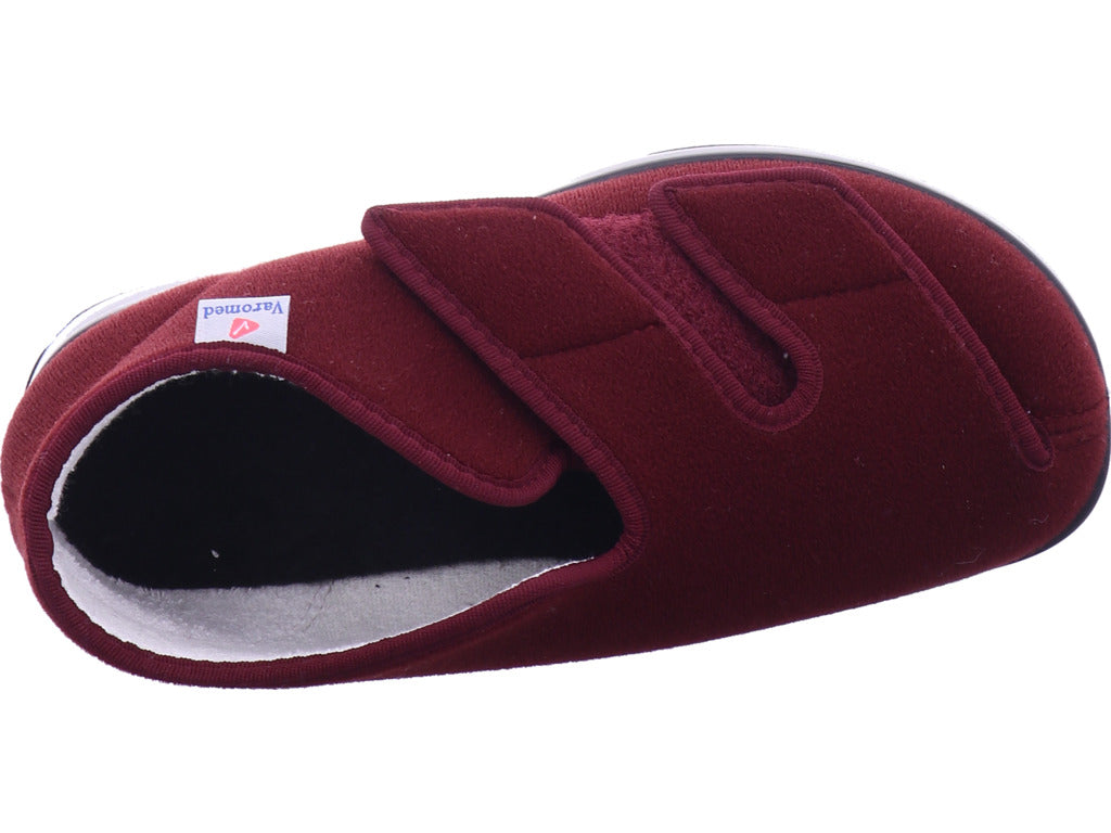 Varomed Unisex - Erwachsene Hausschuh Genua Klettschuh in rot