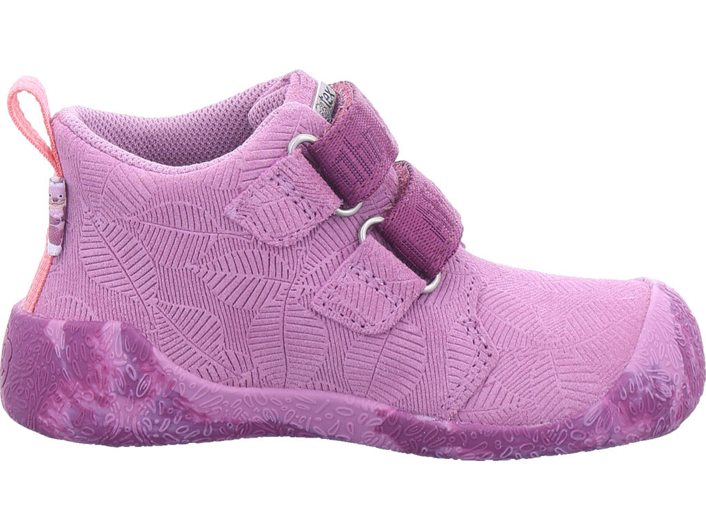 Affenzahn Girls' First Walker Shoe Leather Talky Otter in pink