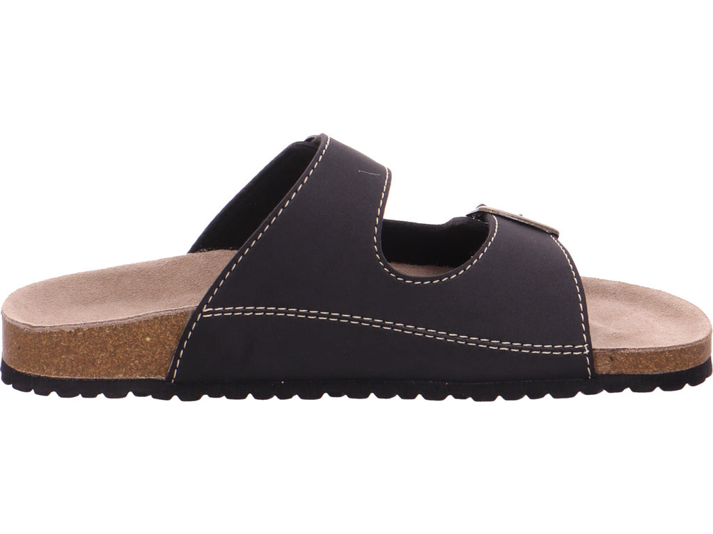 Planet Footwear Pantofle s hlubokou stélkou, nazouváky, černé
