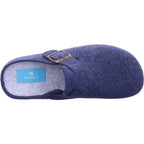 Varomed Damen Hausschuh Adalie Pantoffel in blau