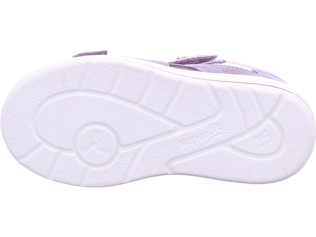 Superfit Damen Sandalette Sandale Leder \ Boomerang in lila