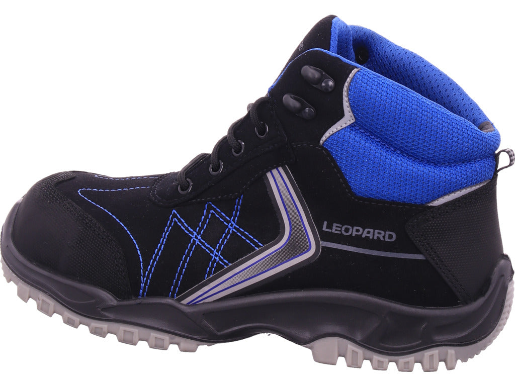 Pánské pracovní boty Gel S3 s leopardím vzorem v černé barvě