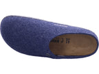 Birkenstock Men's Slipper Zermatt Felt Dark Blue in blue
