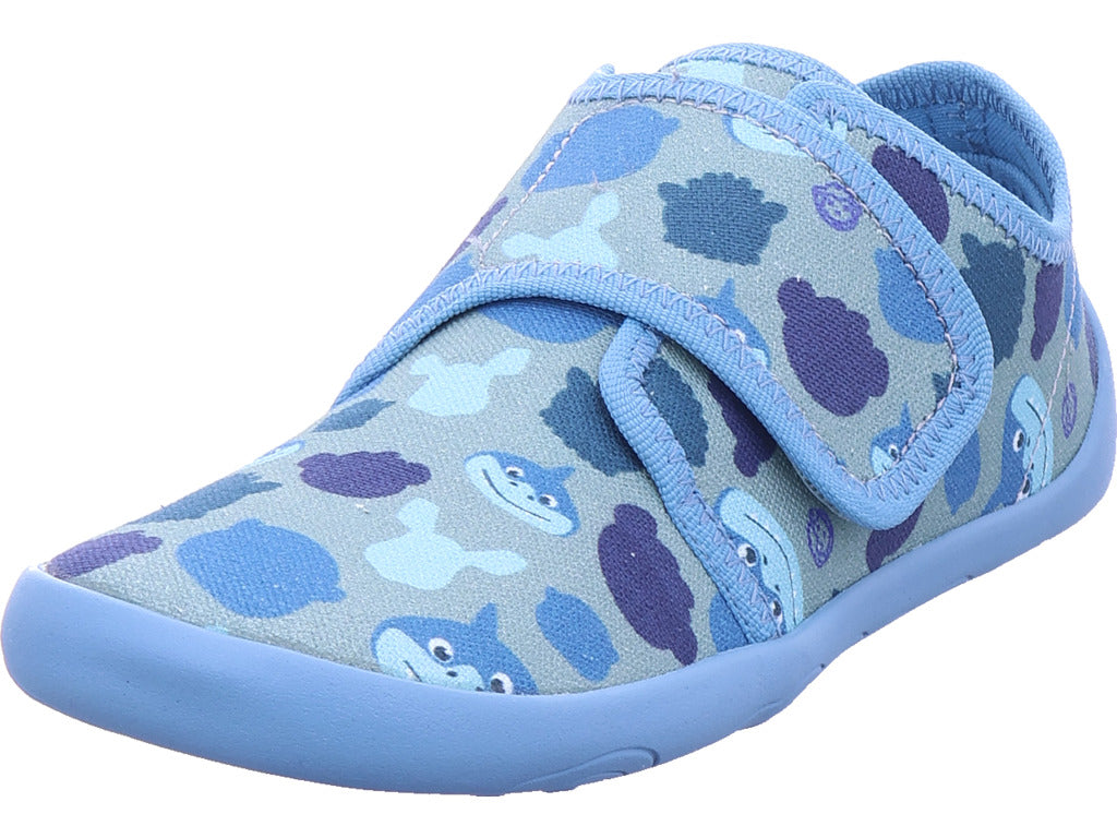 Affenzahn Boys' Movy Shark Barefoot Shoes in Blue