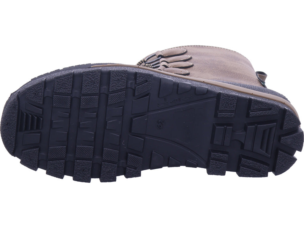 Zoth Spiral Men's Moon Boots Spiral Brown/Black in black