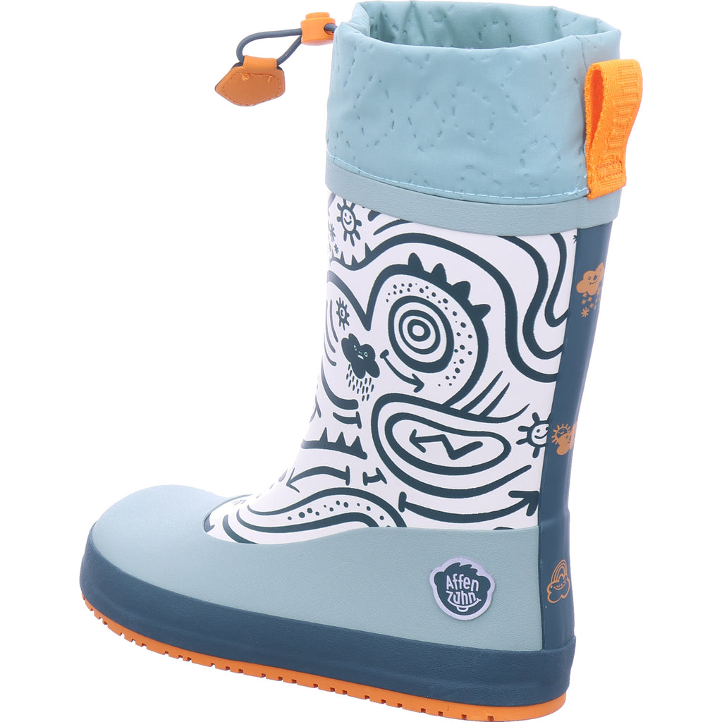 Affenzahn Jungen Gummistiefel Rainboot Vegan Plashy Bunny in grün