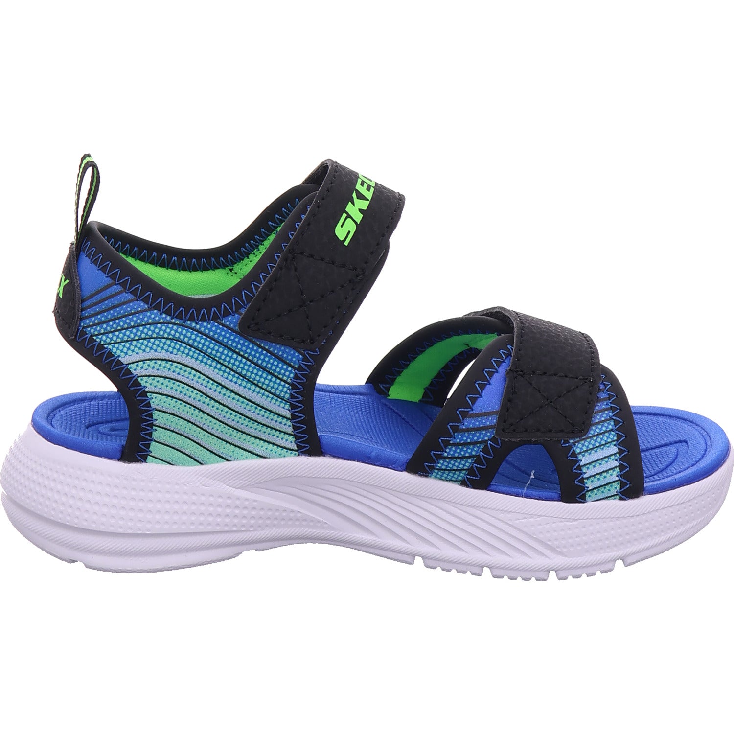 SKECHERS Chlapecké sandály Microspec Splash v černé barvě