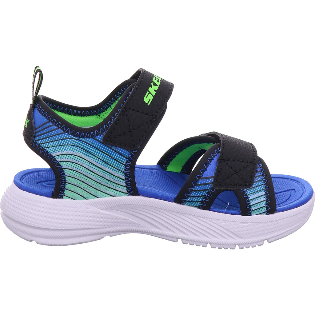 SKECHERS Boys' Microspec Splash Sandals in Black