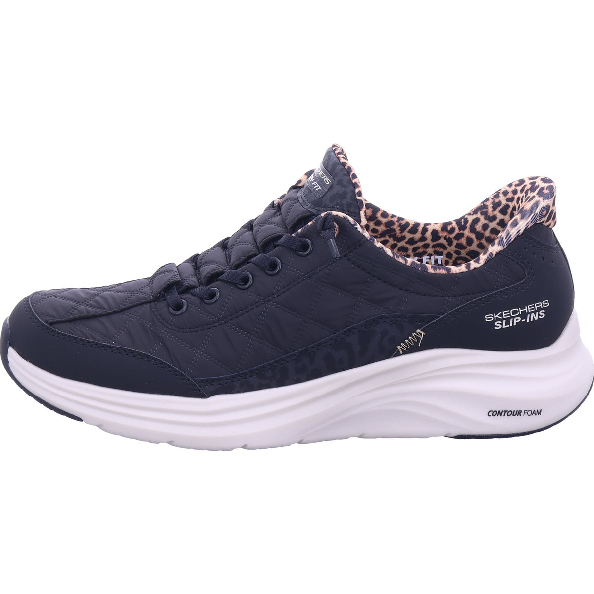 SKECHERS Damen Sneaker Contour Foam Leopard Dream in schwarz