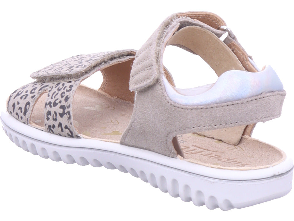 Superfit Mädchen Sandale Sandale Leder \ Sparkle in beige