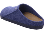 Birkenstock Men's Slipper Zermatt Felt Dark Blue in blue