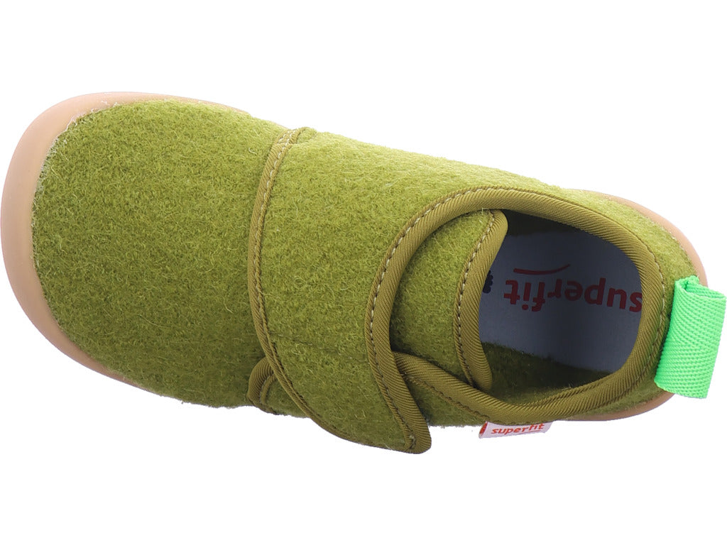 Superfit Unisex – dětská domácí obuv textilní \ Venti v zelené