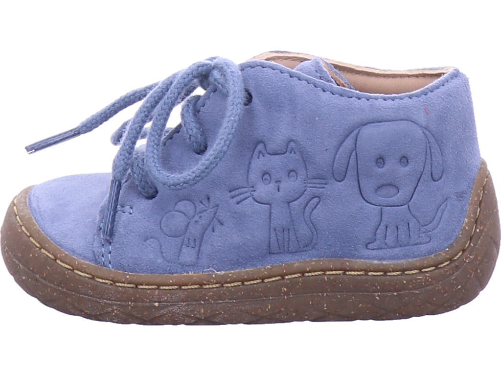 Superfit Unisex - Kinder Halbschuh Stiefelette Leder \ Saturnus in blau