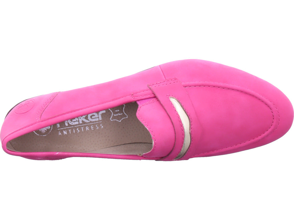 Rieker Women Fsk Women's Slip-On Shoes in Pink