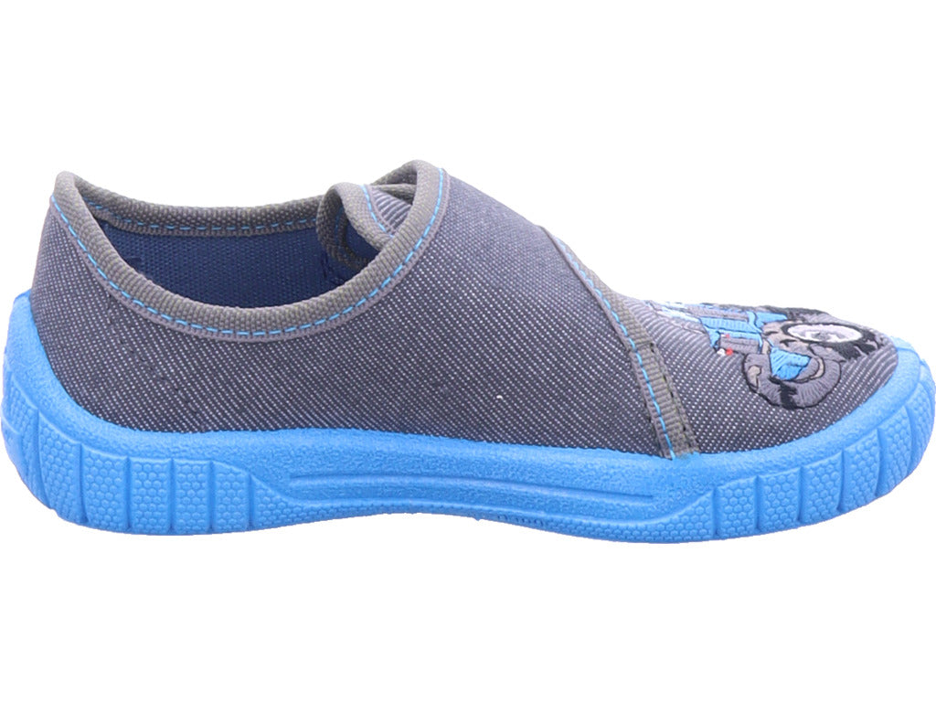 Superfit Boys' Slipper Textile 'Bill' in Blue