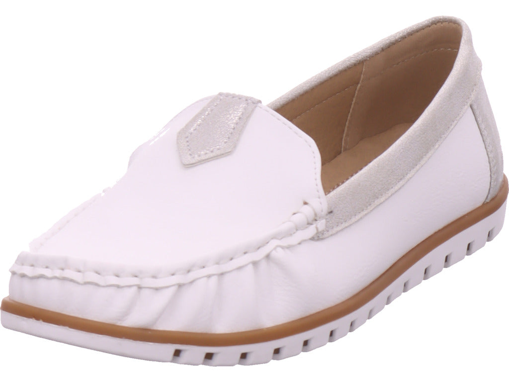 Shoe-world Women's Loafers in white