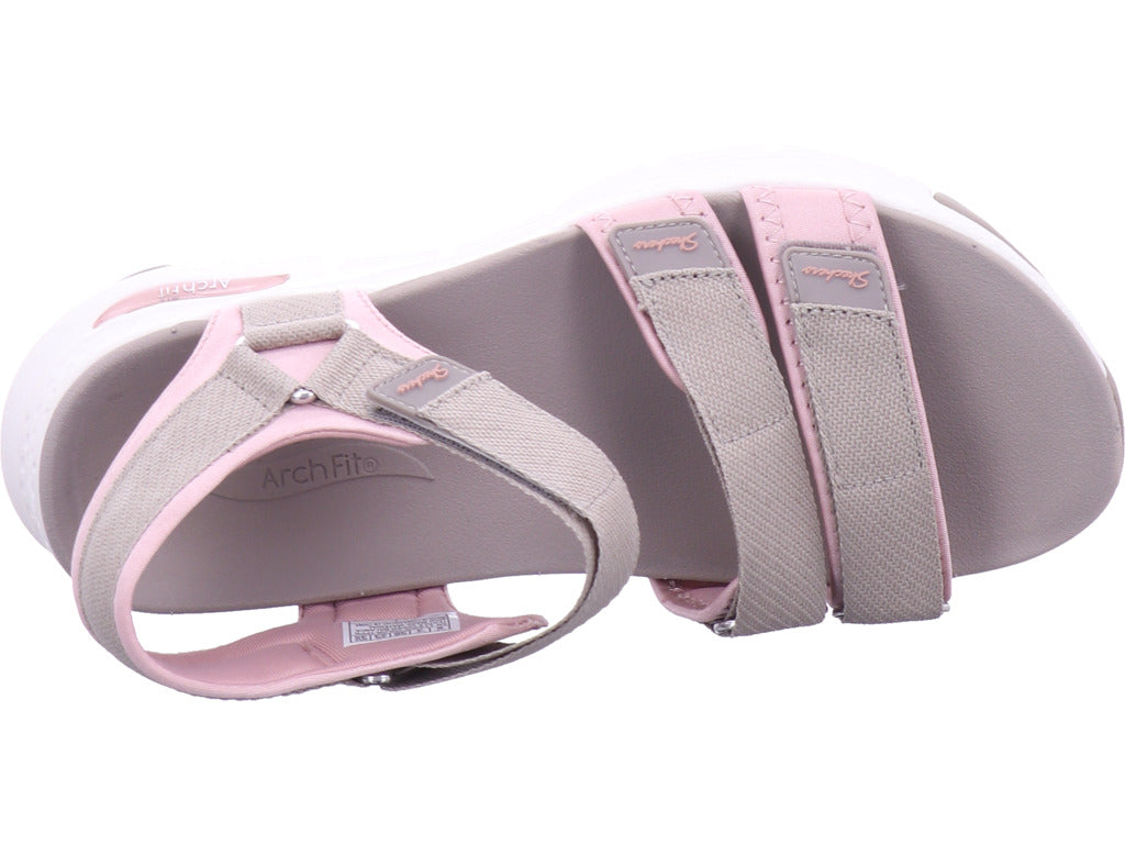 SKECHERS Damen Sandalette Arch Fit in grau