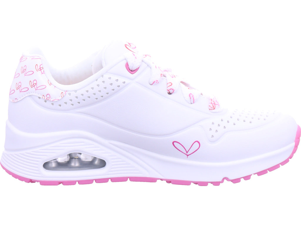 Dámské tenisky SKECHERS Uno-Twin Hearts v bílé barvě