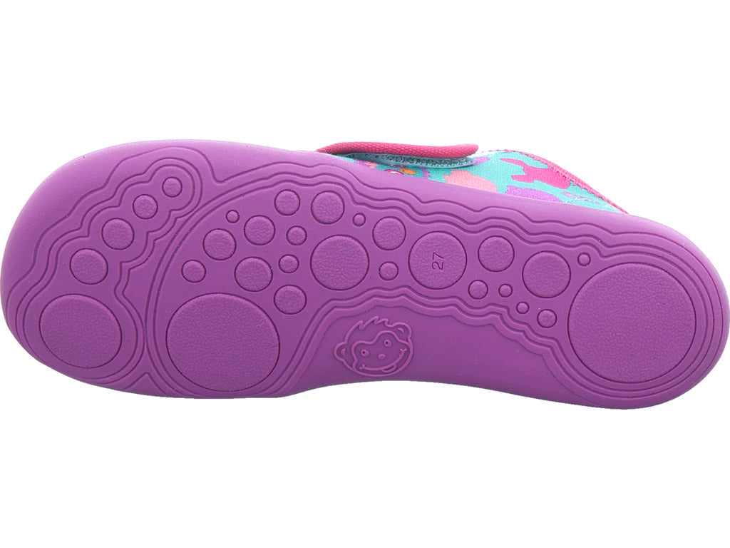Affenzahn Girls' Barefoot Shoes Movy Owl in Green