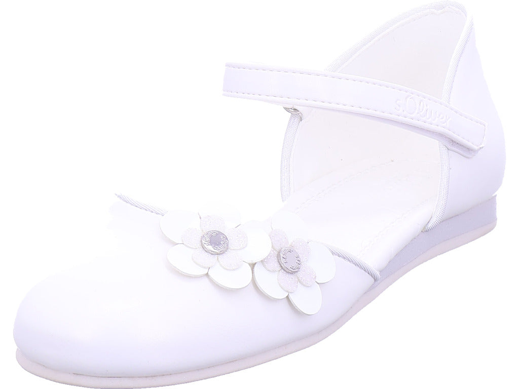 s.Oliver Mädchen Ballerina  in weiß
