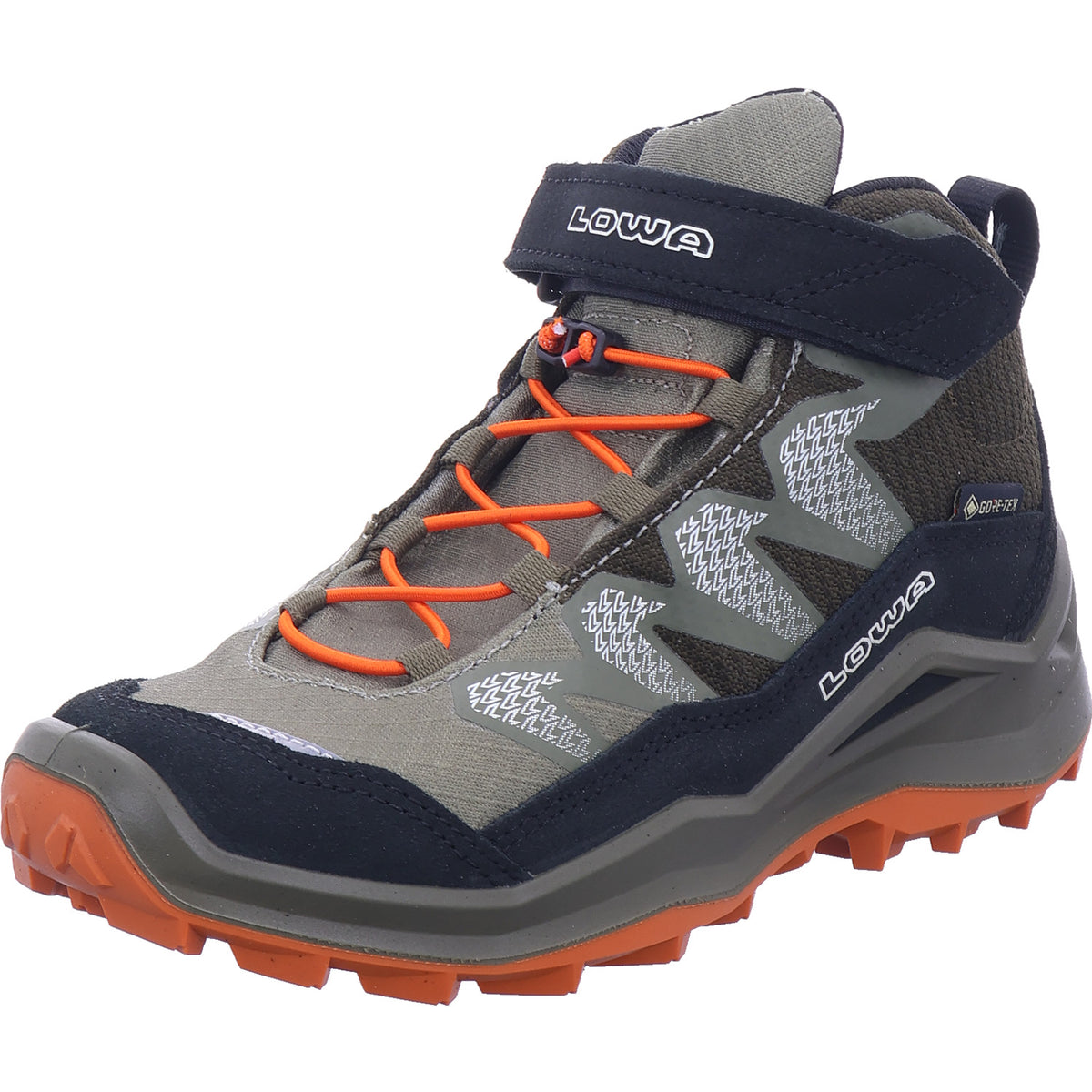 Chlapecké turistické boty Lowa Maddox Pro GTX Mid v zelené barvě