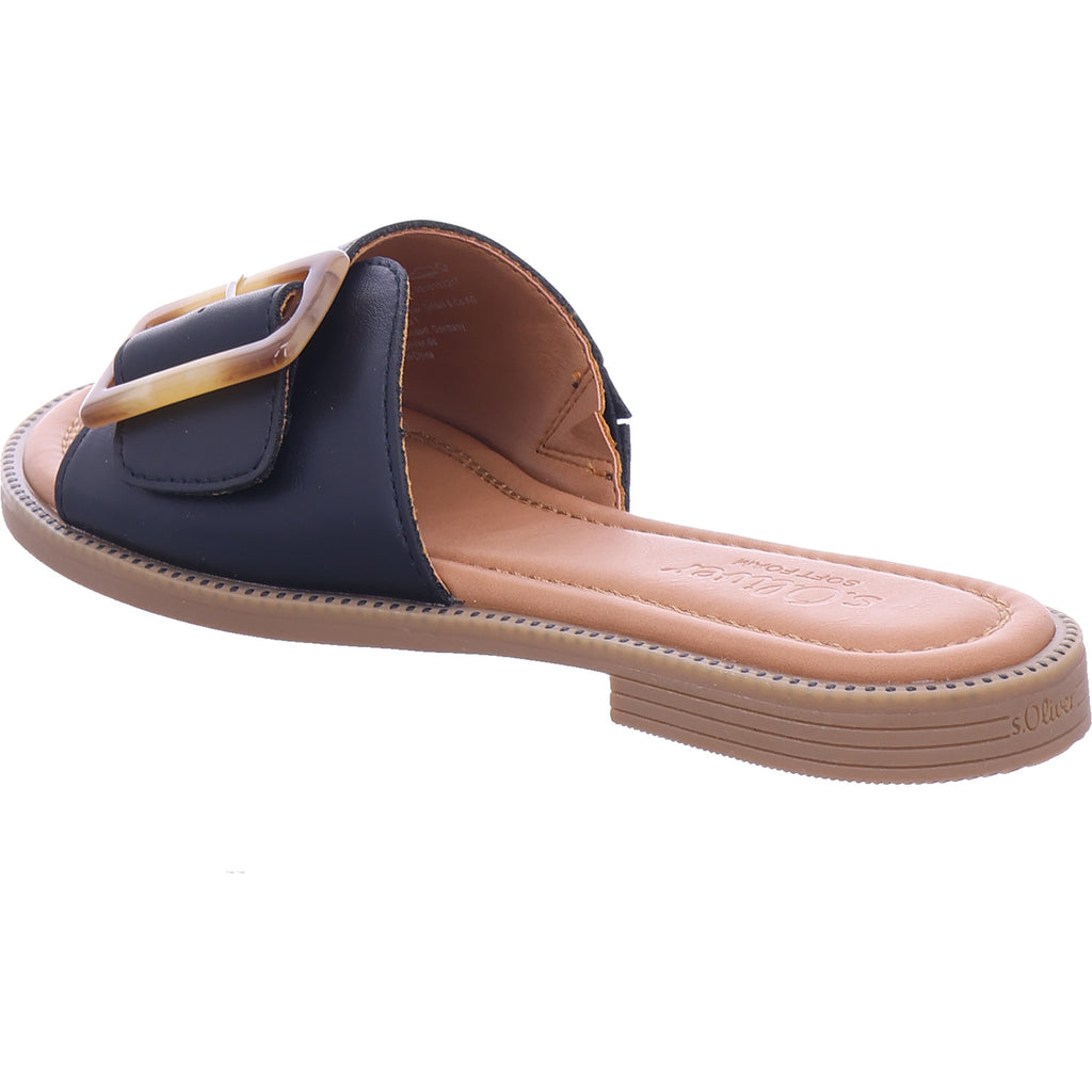 s.Oliver Damen Pantolette  in schwarz