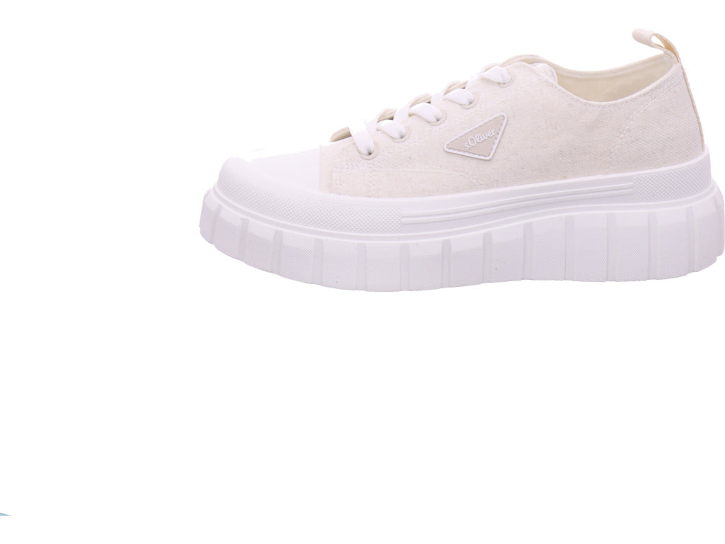 s.Oliver women's sneakers in white