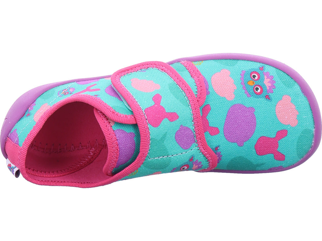 Affenzahn Mädchen Barfußschuhe Movy Eule in grün