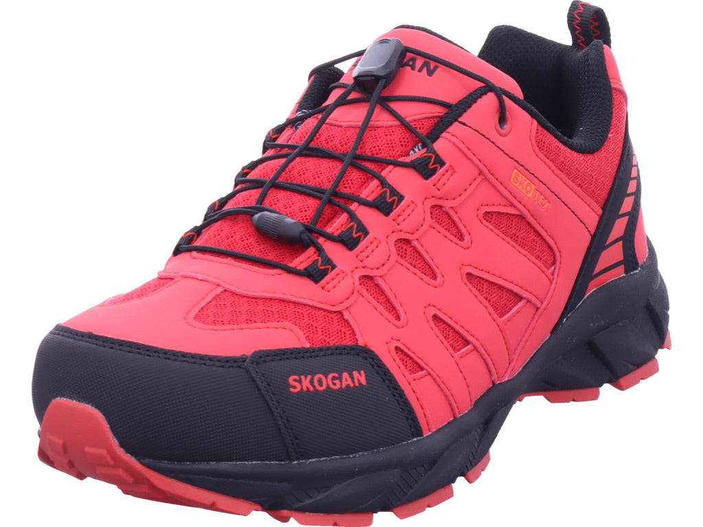 Pánské turistické boty Skogan v červené barvě