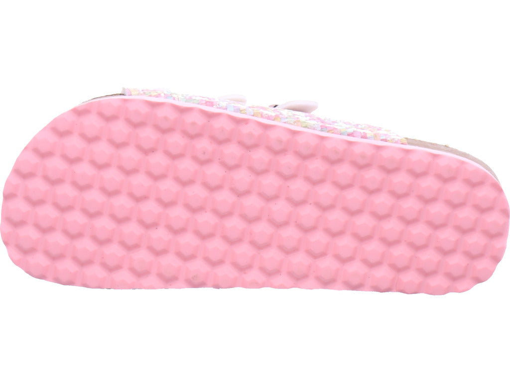 Planet Footwear Girls Deep Footbed Sandals in Rose