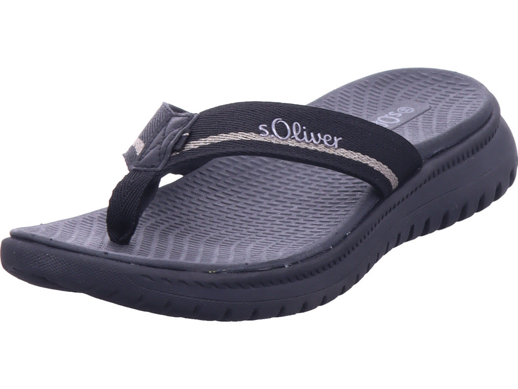 s.Oliver Damen Pantolette  in schwarz