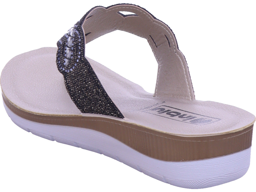 Inblu Damen Pantolette  in schwarz