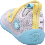 Affenzahn Girls' Low-Top Barefoot Shoe Knit Happy Rhino in Gray