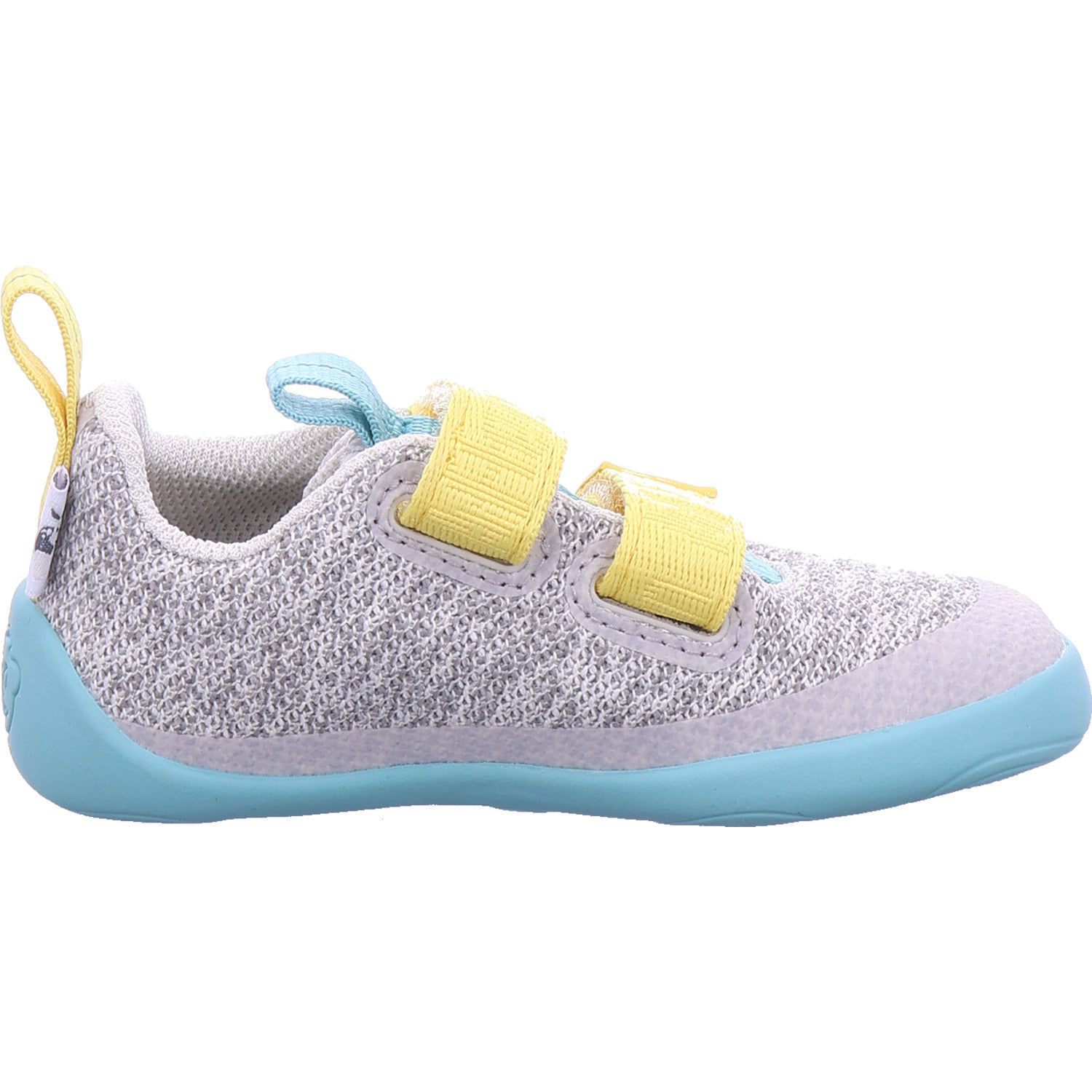 Affenzahn Girls' Barefoot Shoes Barefoot Shoe Knit Happy Rhino in grey