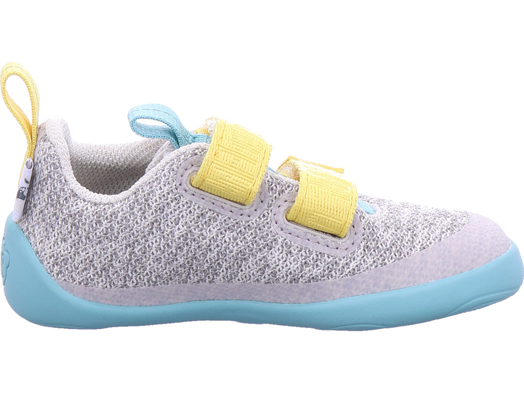 Affenzahn Mädchen Halbschuh Barfußschuh Knit Happy Rhino in grau