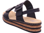 Rieker Damen Sandalette Fsk Damen Sandalen in schwarz