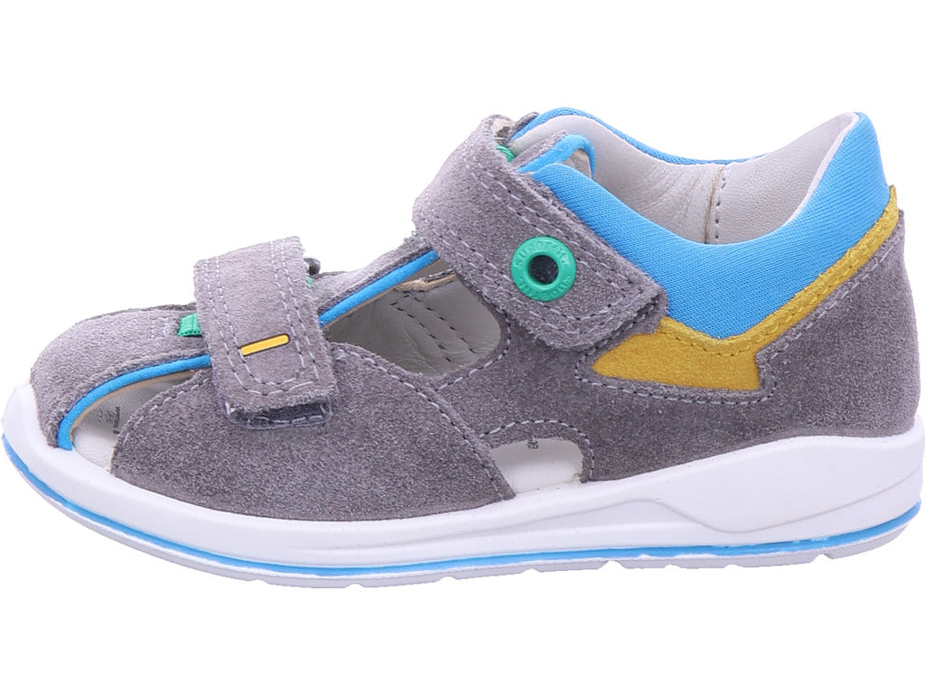 Superfit Jungen Sandale Sandale Leder \ Boomerang in grau