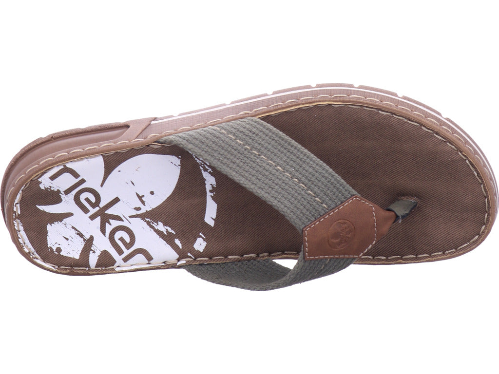 Rieker Herren Pantolette Fsk Herren Sandalen in grün