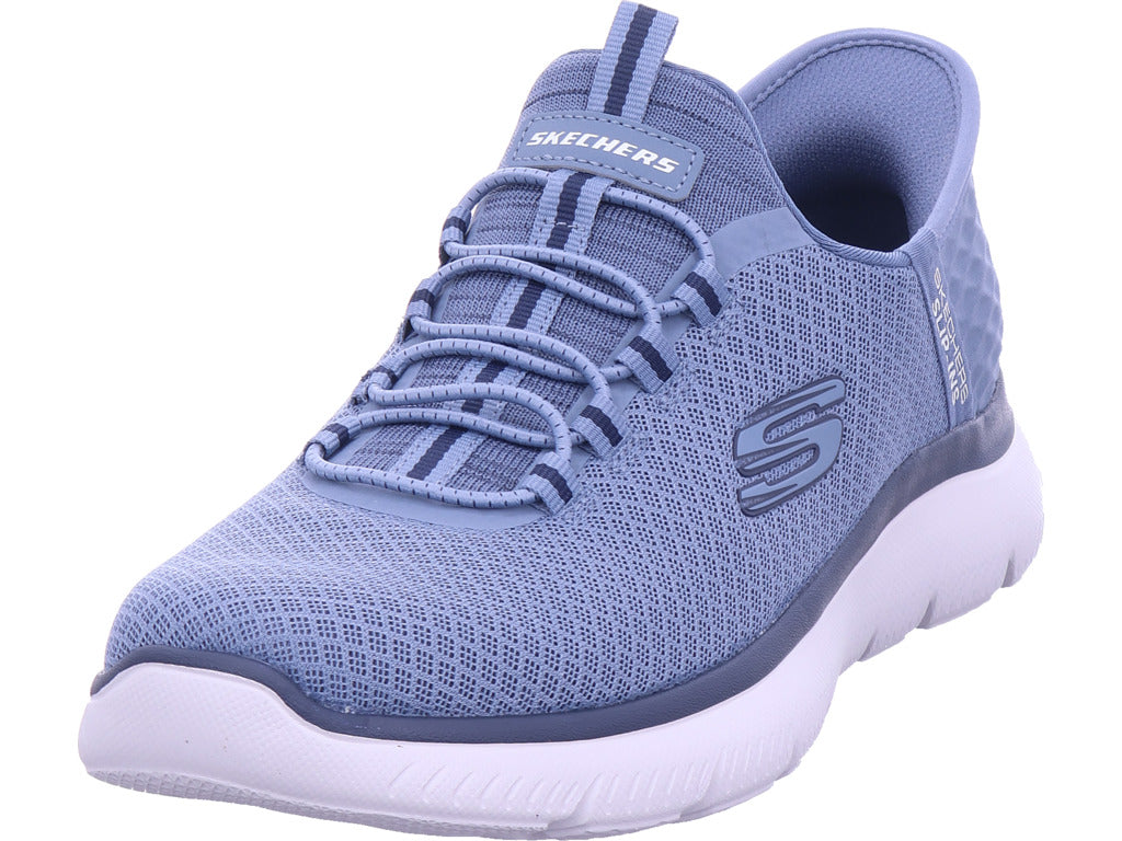 SKECHERS Herren Slipper High Range in blau
