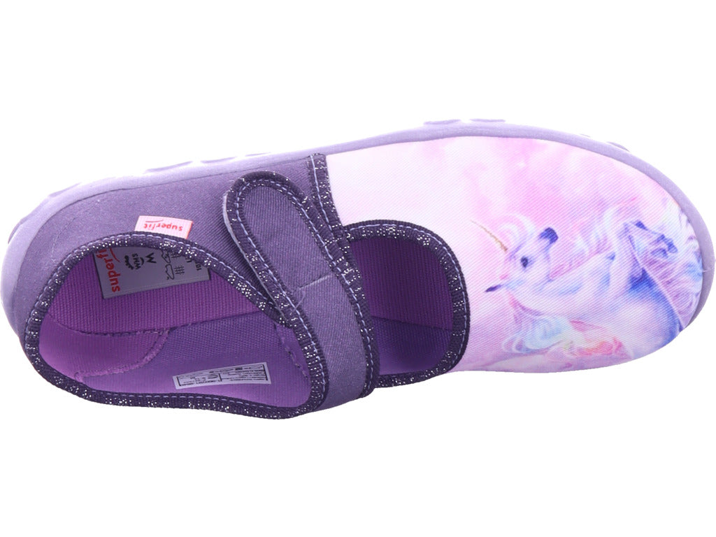 Superfit Girls' Slippers, Textile Slippers, Bonny in purple