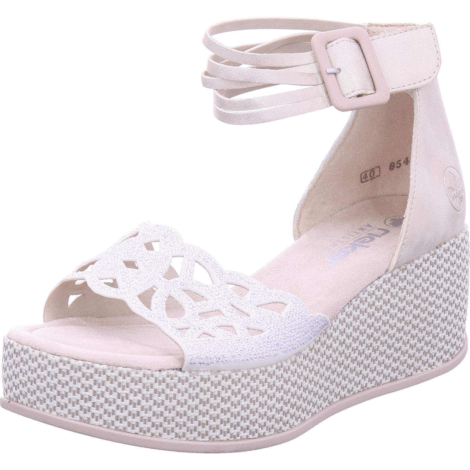 Rieker Damen Sandalette  in beige