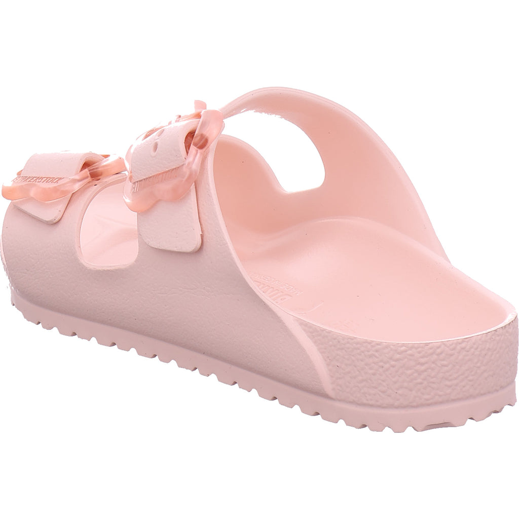 Birkenstock Girls' Arizona Flower Eva Mule in Rose