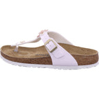 Birkenstock Damen Pantolette Gizeh Flowers in weiß
