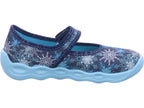 Legero girls' textile slippers \ Bubble in blue