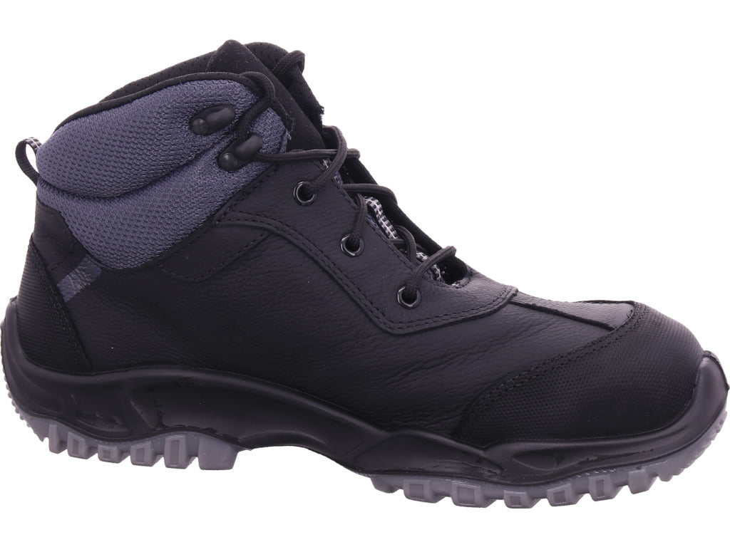 Leopard Herren Arbeitsschuh Knöchelstiefel Gel S3 in schwarz