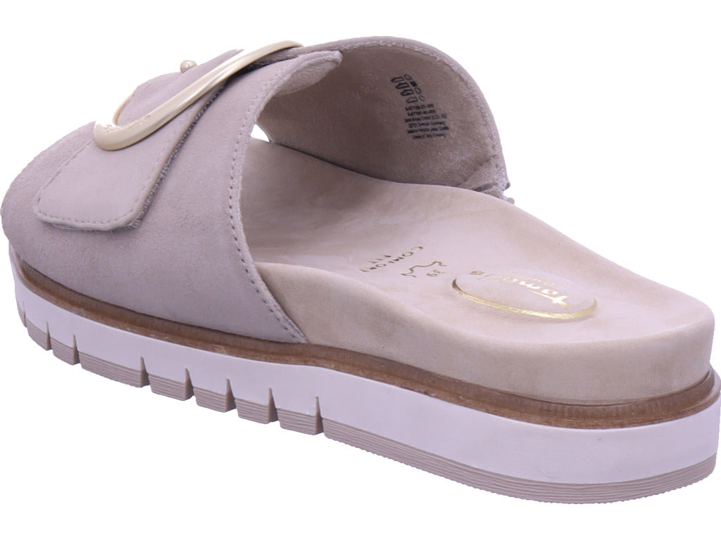 Dámské pantofle Tamaris Comfort v béžové barvě